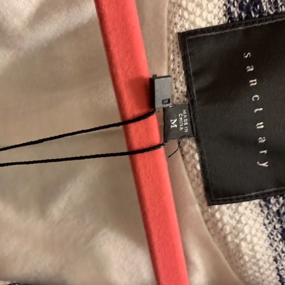 NWTs Sanctuary Black and White Striped Jacket - Picture 3 of 4